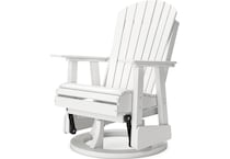 hilton white swivel chair   