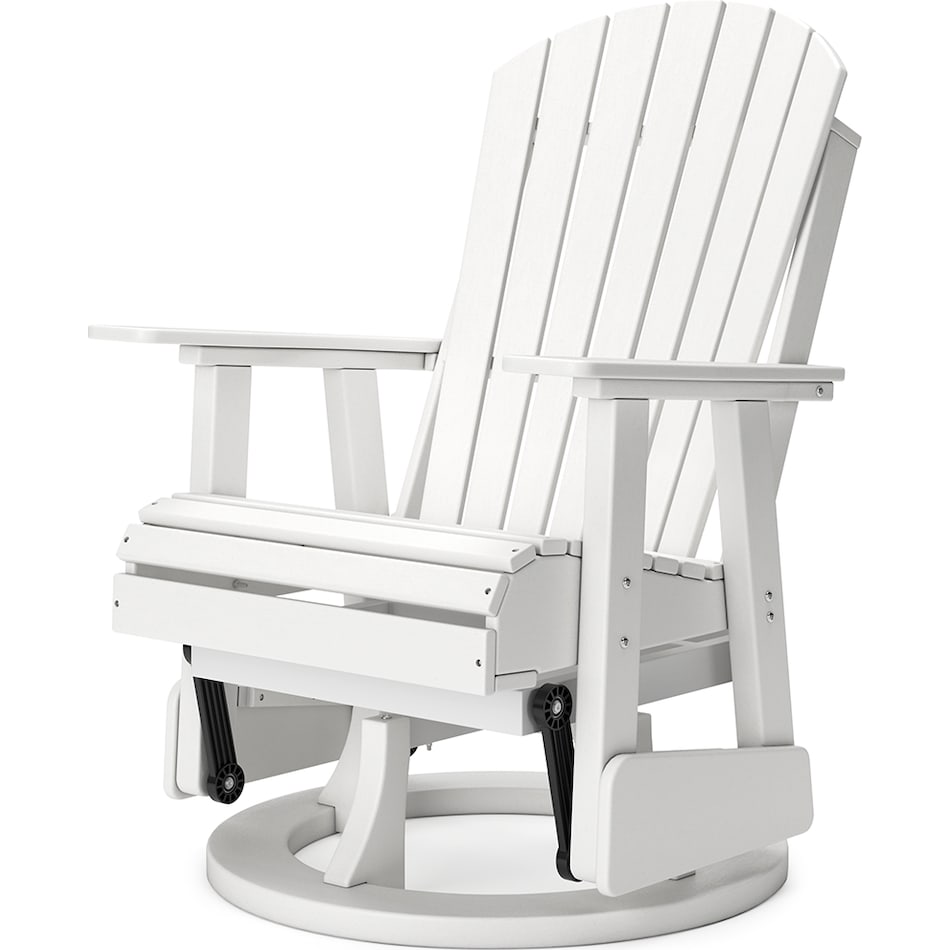 hilton white swivel chair   