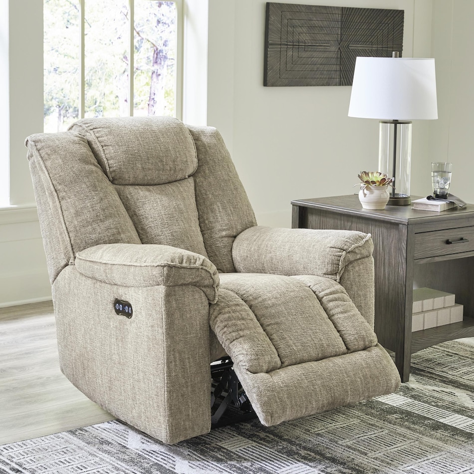 hindmarsh beige power recliner   