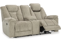 hindmarsh stone power reclining console loveseat   