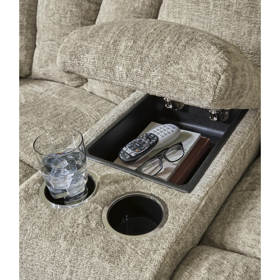 hindmarsh stone power reclining console loveseat   