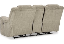 hindmarsh stone power reclining console loveseat   