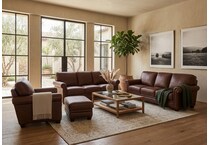 hobson brown leather sofa   