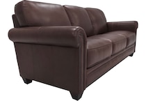 hobson caramel chocolate leather sofa   