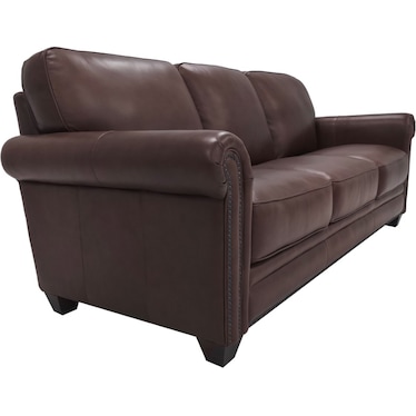 HOBSON LEATHER SOFA
