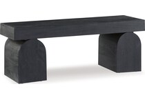 holgrove black accent bench   
