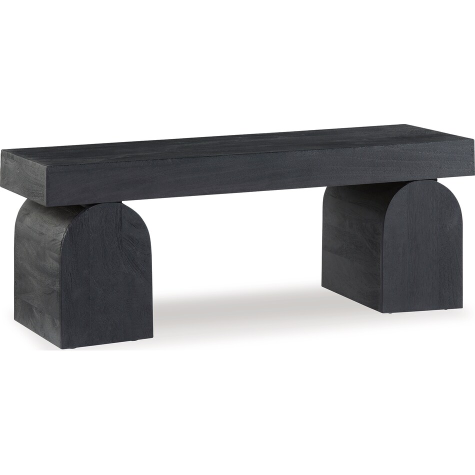 holgrove black accent bench   