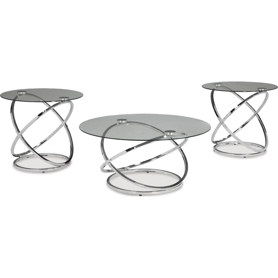 hollynx chrome finish  pack tables   