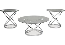 hollynx chrome finish  pack tables   