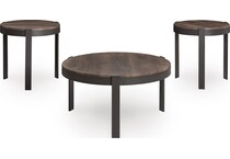 horizon hills brown black  pack tables   