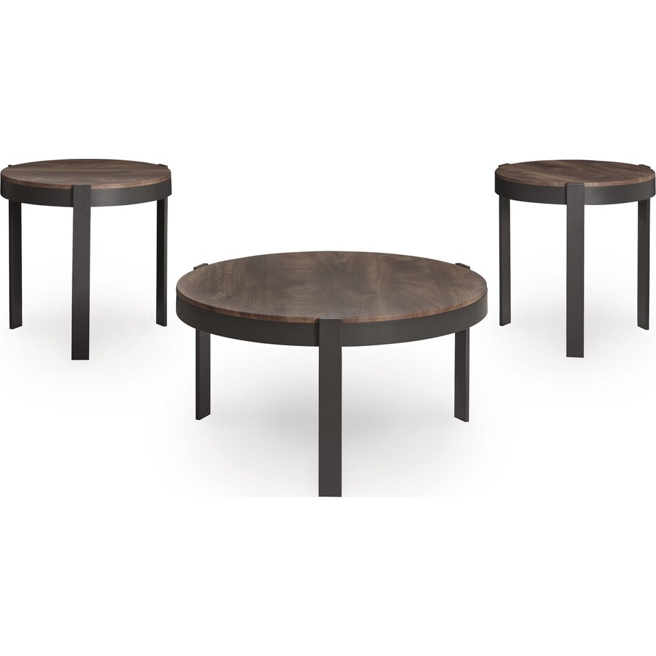 horizon hills brown black  pack tables   
