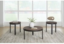 horizon hills brown black  pack tables   