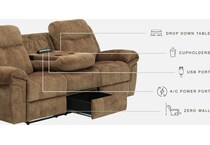 huddle up nutmeg reclining sofa   