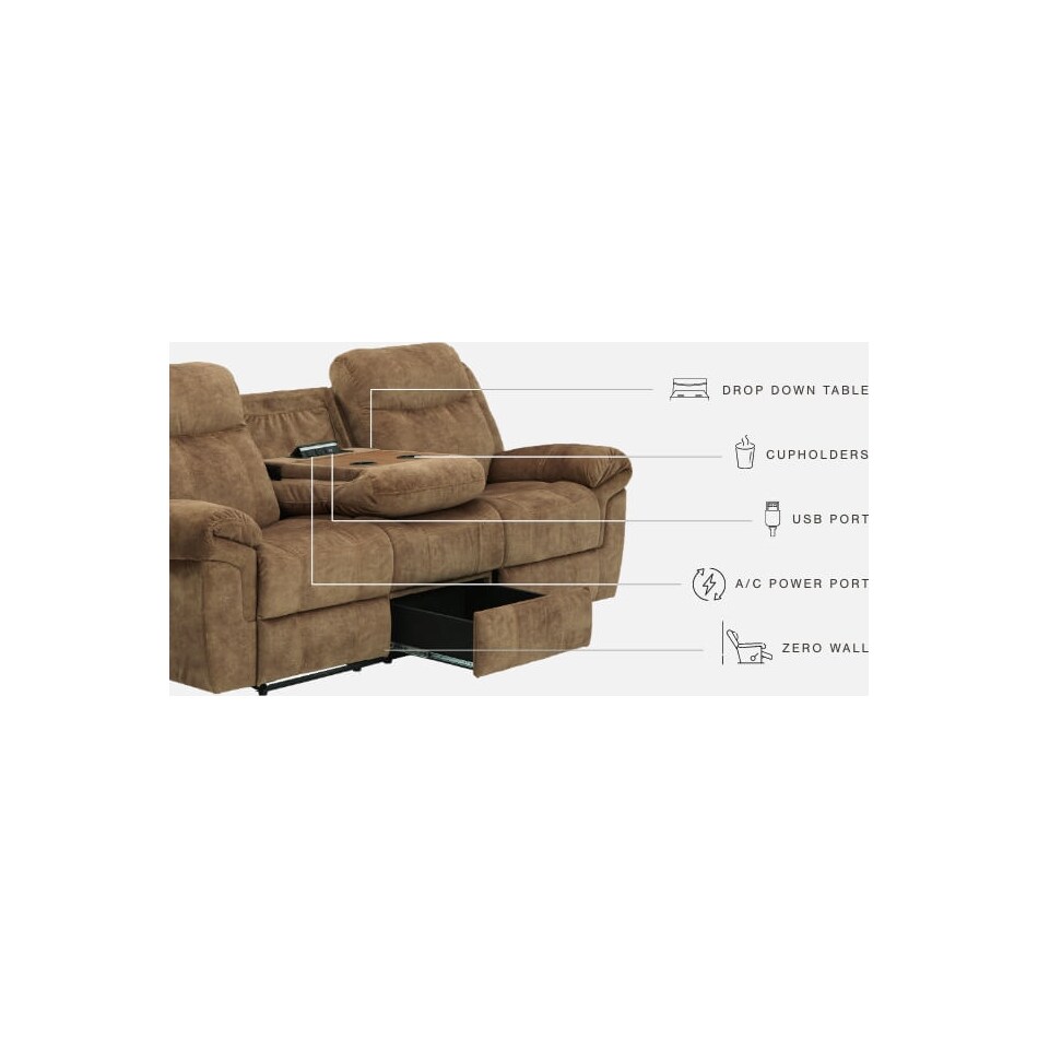 huddle up nutmeg reclining sofa   