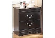 huey vineyard black nightstand   