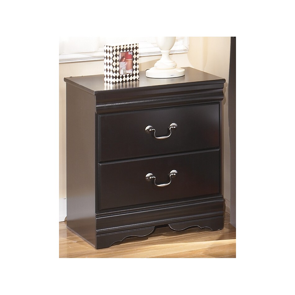 huey vineyard black nightstand   