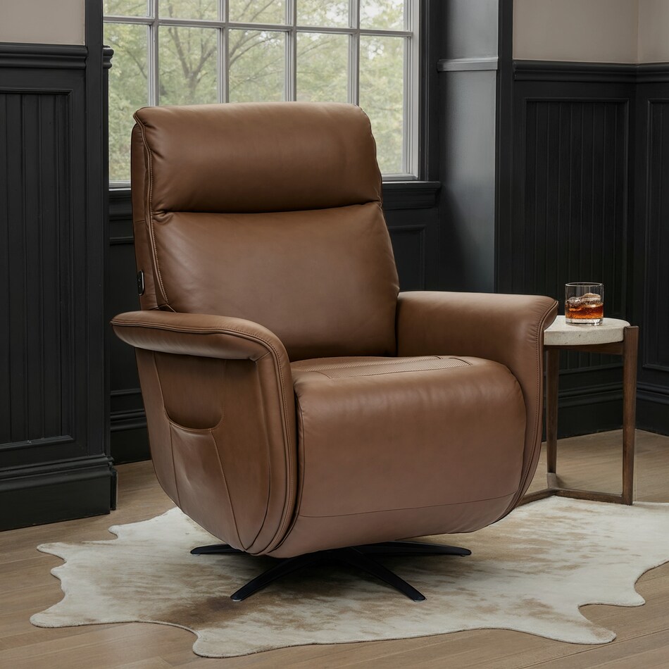 huson power leather massage heat recliner   