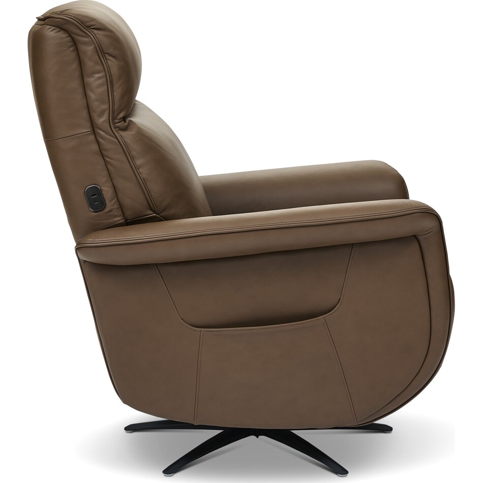 huson riverstone power leather massage heat recliner   