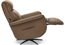 huson riverstone power leather massage heat recliner   
