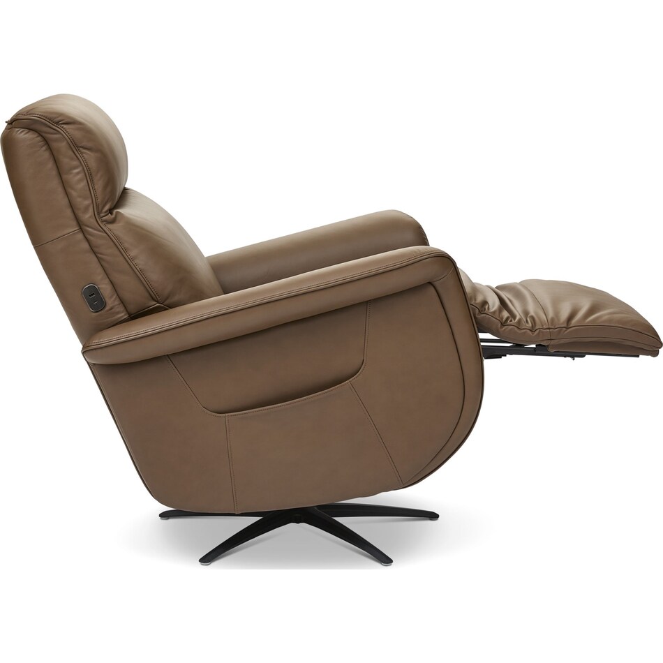 huson riverstone power leather massage heat recliner   