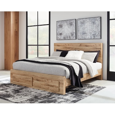 HYANNA PANEL BED WITH FOOTBOARD STORAGE DRAWERS