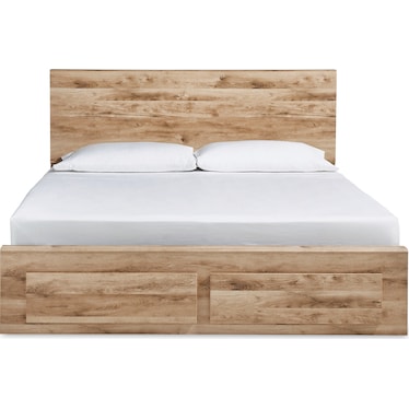 HYANNA PANEL BED WITH FOOTBOARD STORAGE DRAWERS