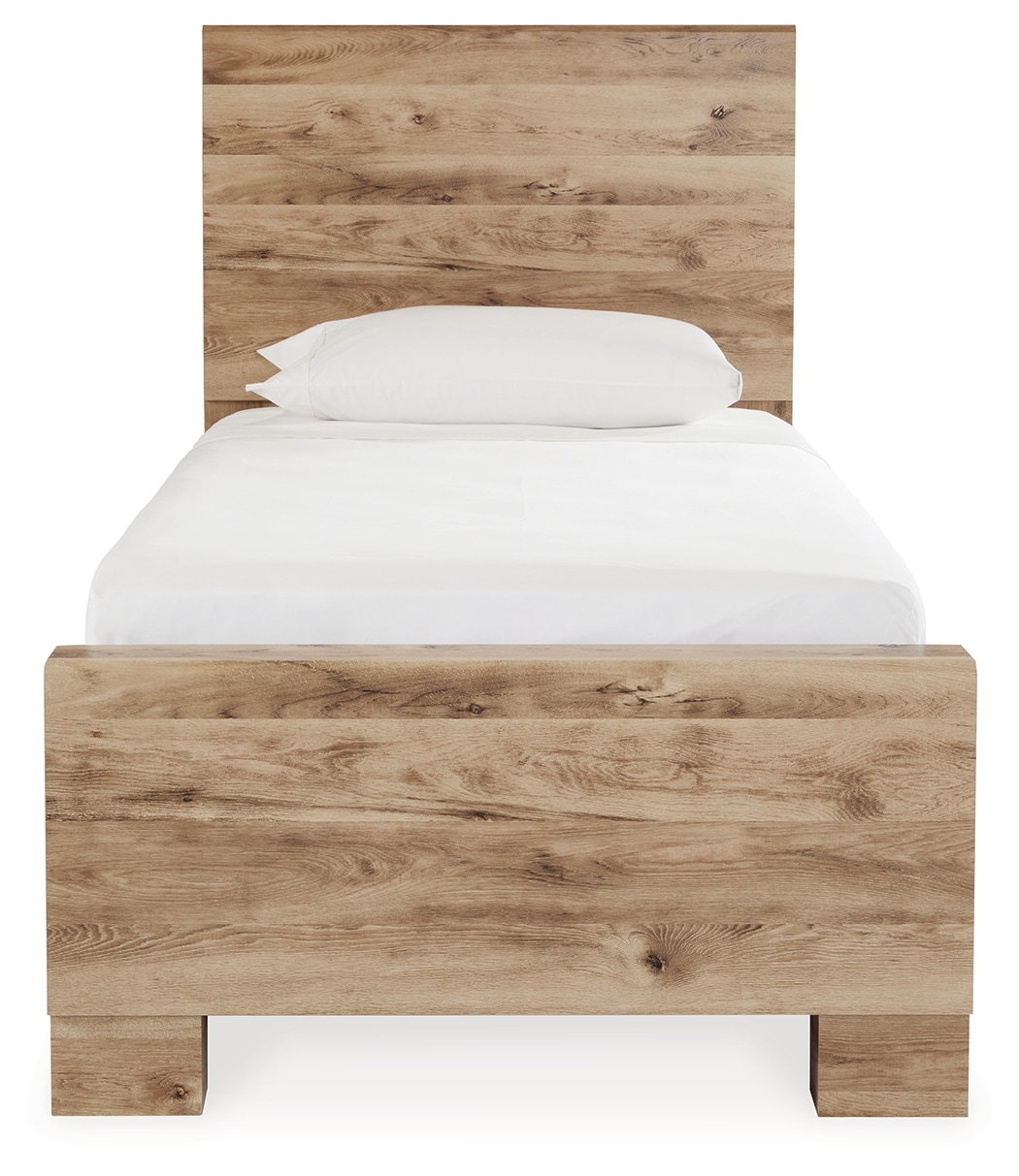 Hyanna Panel Bed - Tan Brown