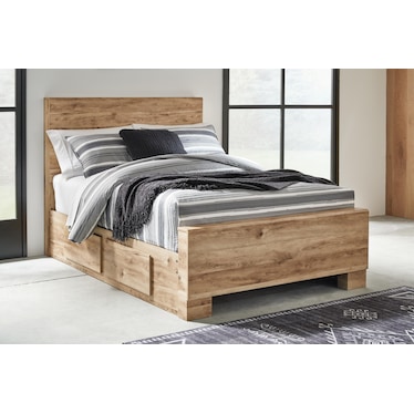 HYANNA PANEL BED WITH 2 SIDE STORAGE DRAWER