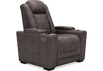 hyllmont grey power recliner   