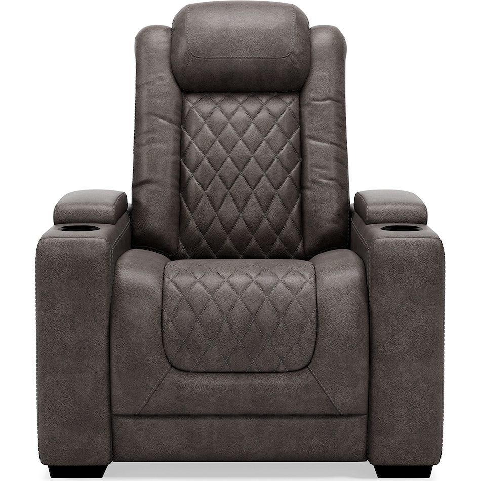 hyllmont grey power recliner   