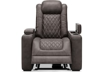 hyllmont grey power recliner   