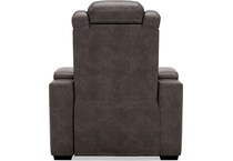 hyllmont grey power recliner   