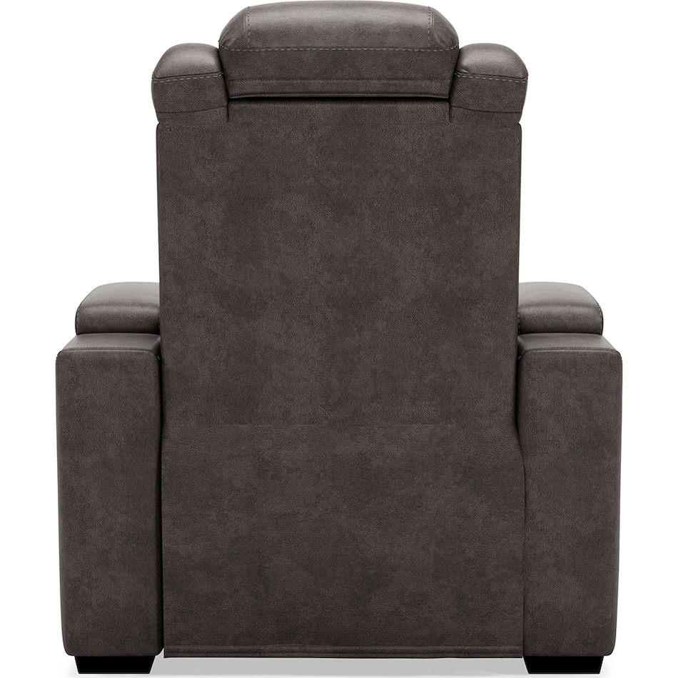 hyllmont grey power recliner   