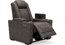 hyllmont grey power recliner   