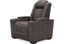 hyllmont grey power recliner   