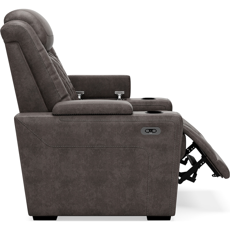 hyllmont grey power recliner   