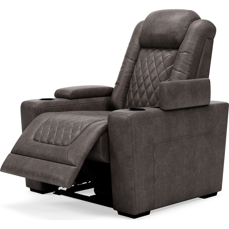 hyllmont grey power recliner   