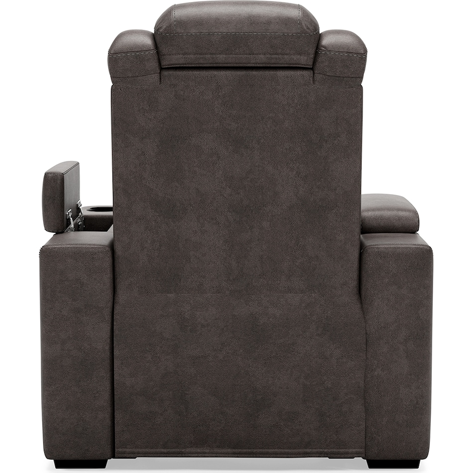 hyllmont grey power recliner   