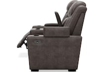 hyllmont grey power reclining console loveseat   