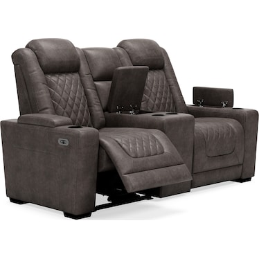 HYLLMONT POWER RECLINING CONSOLE LOVESEAT