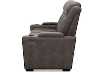 hyllmont grey power reclining sofa   