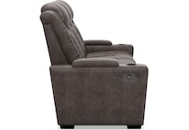 hyllmont grey power reclining sofa   