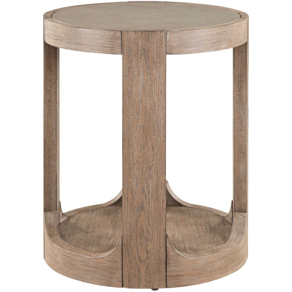 indi burnished clay chairside table   