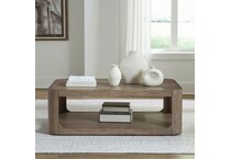 indi burnished clay cocktail table   