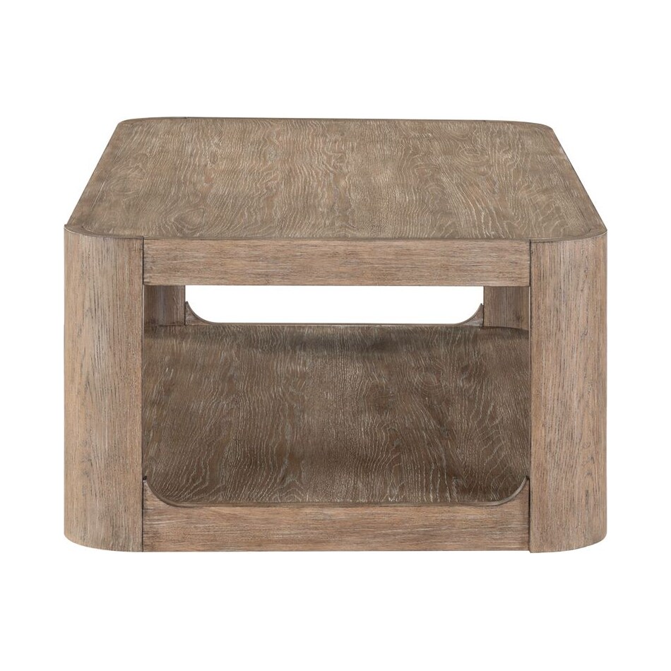 indi burnished clay cocktail table   