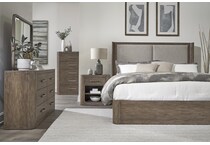 indi burnished clay full headboard   