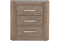 indi burnished clay nightstand   