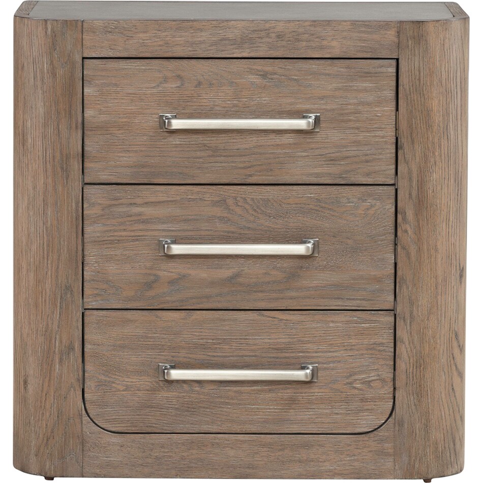 indi burnished clay nightstand   