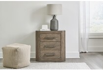 indi burnished clay nightstand   