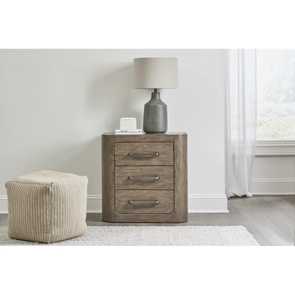indi burnished clay nightstand   